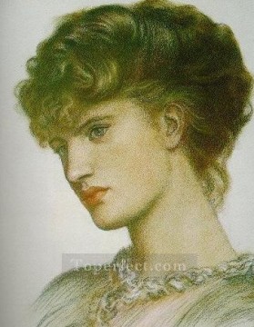  dama - Retrato de una dama Hermandad Prerrafaelita Dante Gabriel Rossetti